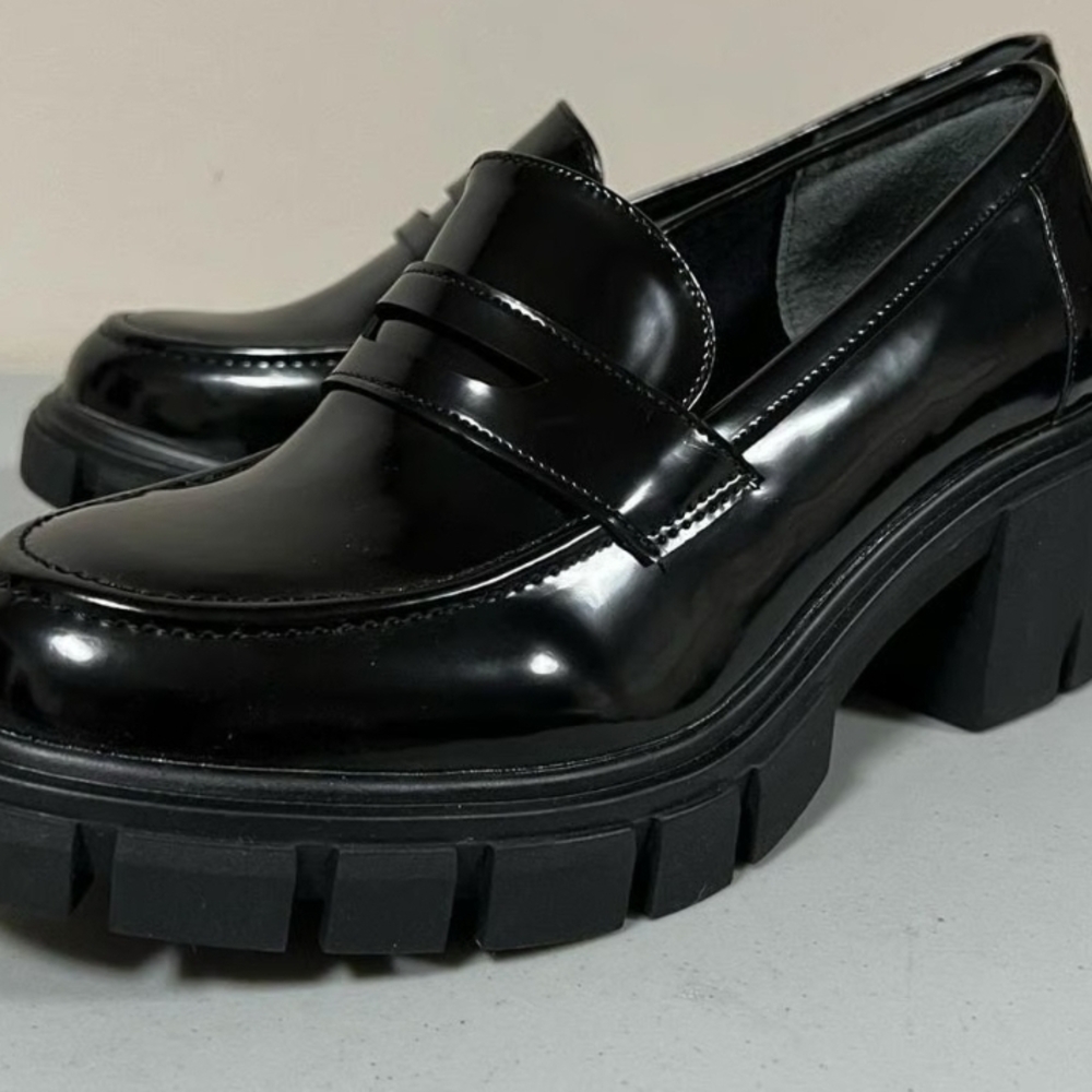 Sincerely Jules Black Chunky Loafers